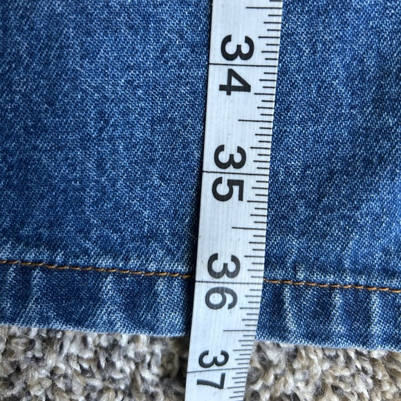 Bill Blass Vintage Midi 100% Cotton Denim Skirt size 14 - Picture 7 of 7